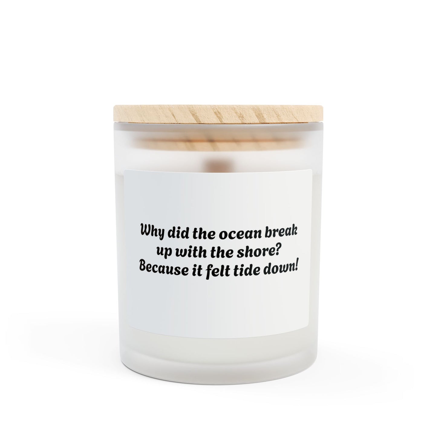 Frosted Glass Candle, 11oz