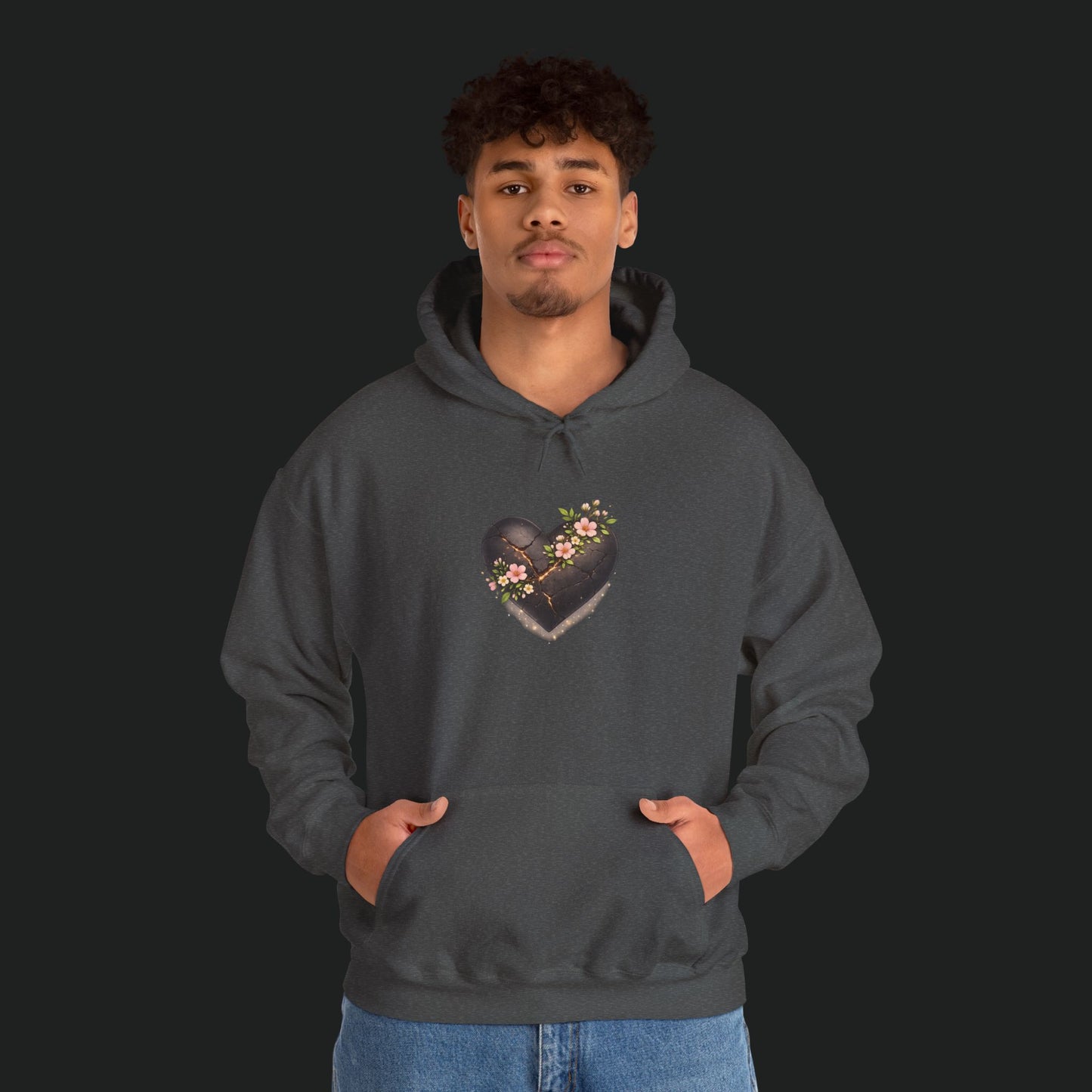Floral Chocolate Heart Hoodie