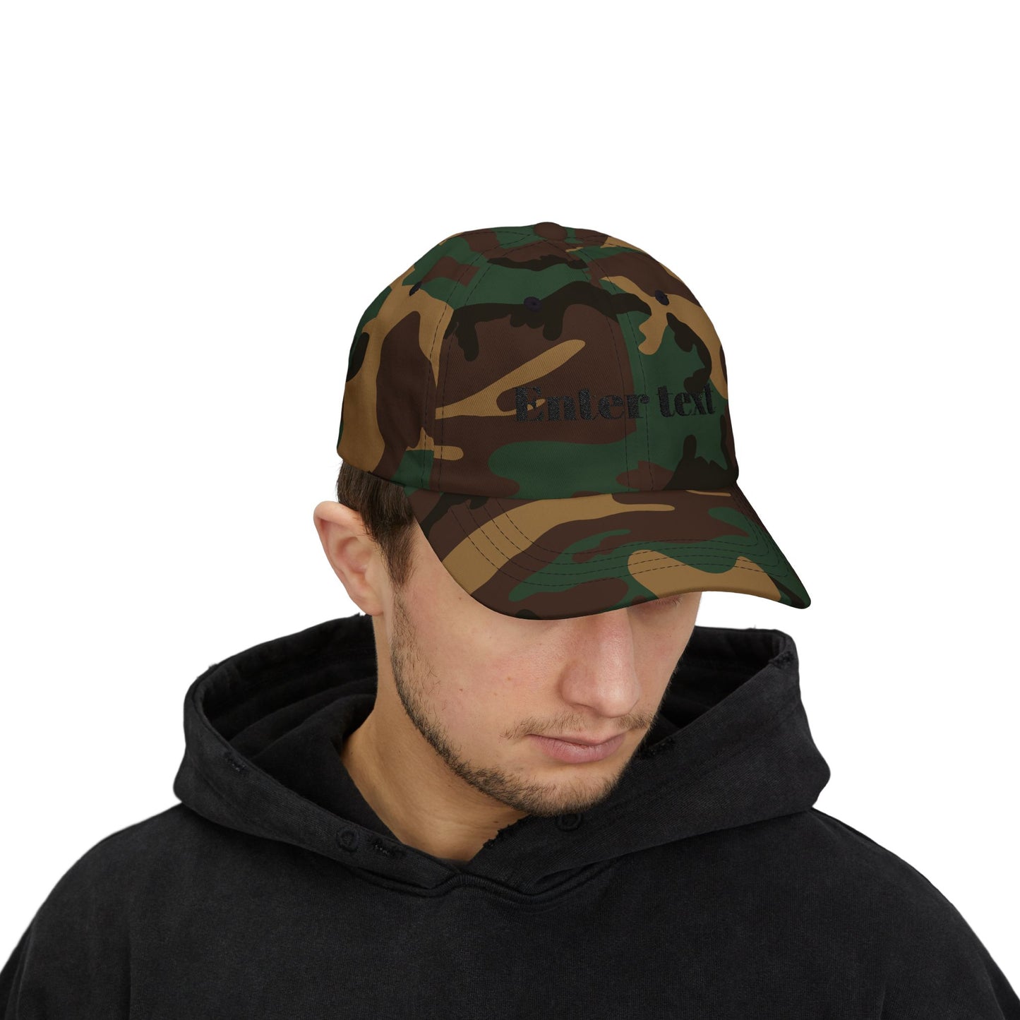 Classic Dad Cap – Customizable "Enter text" Embroidered Baseball Hat