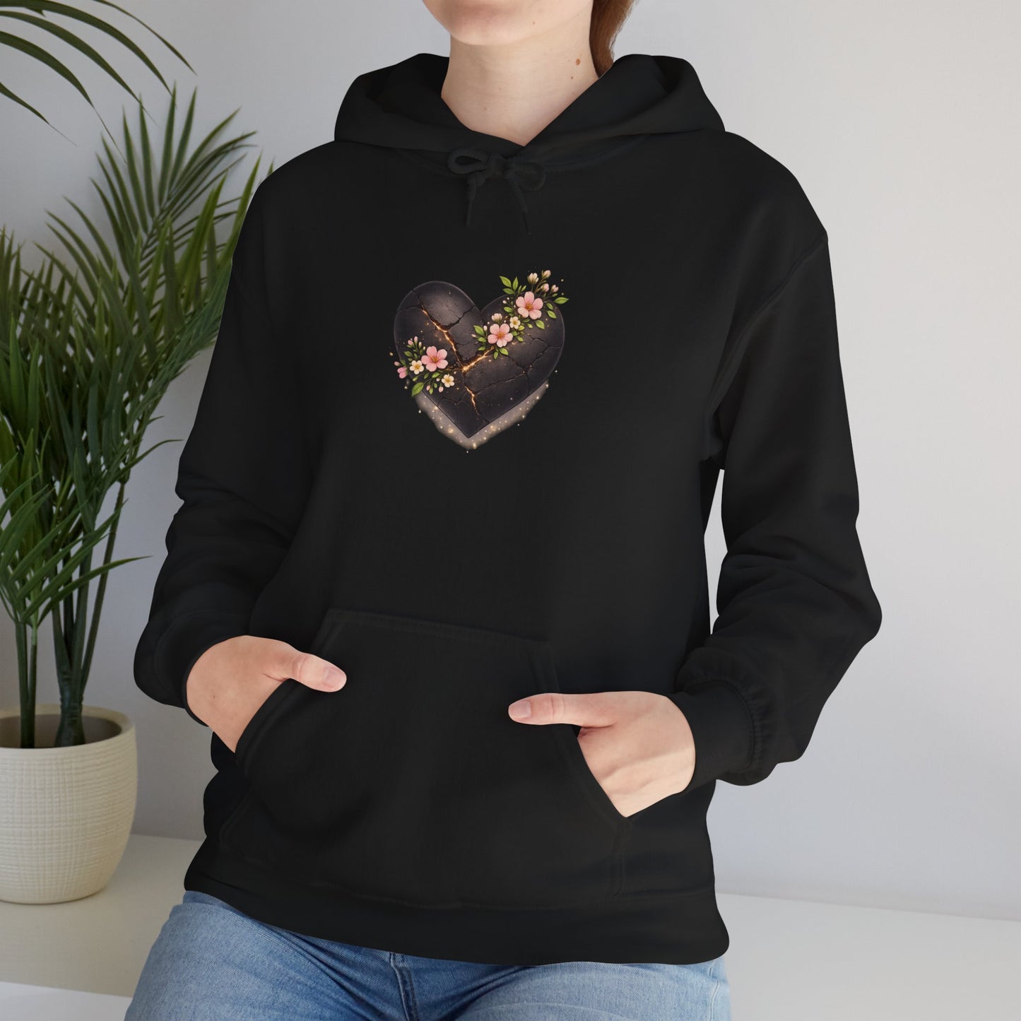 Floral Chocolate Heart Hoodie