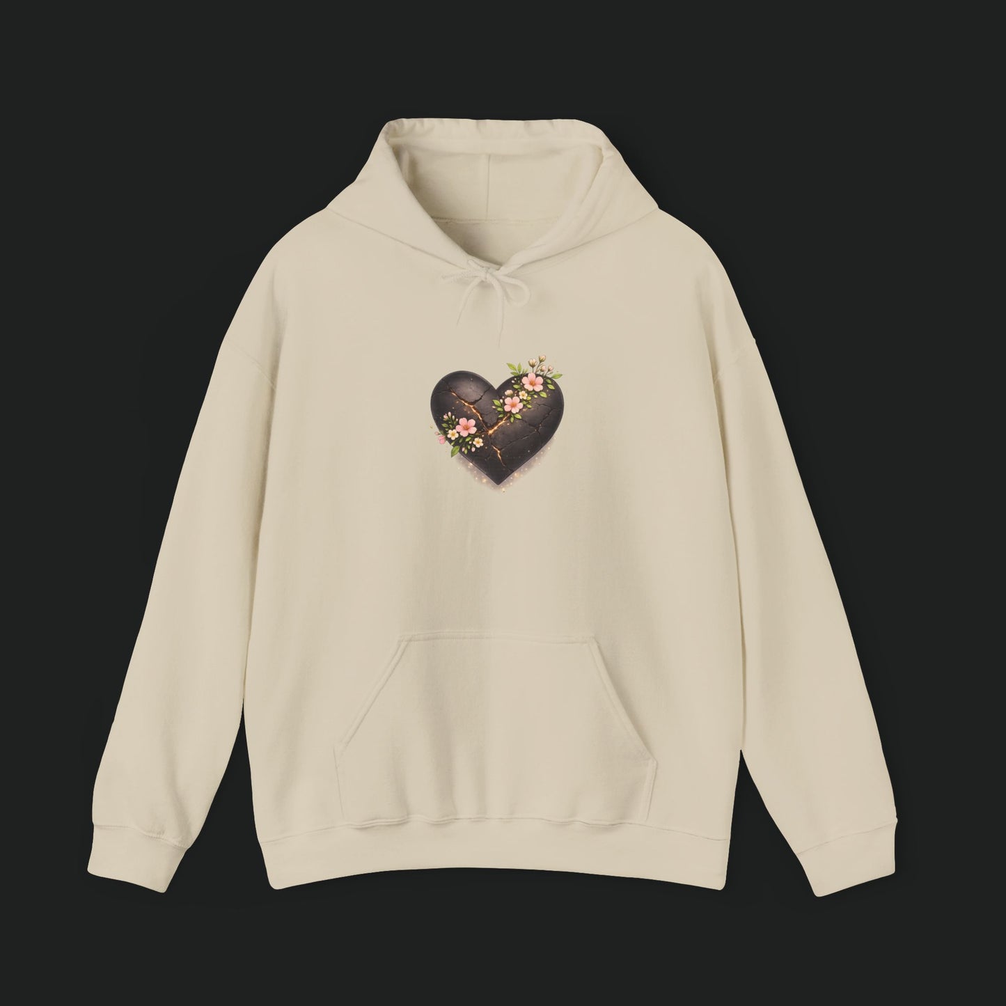 Floral Chocolate Heart Hoodie
