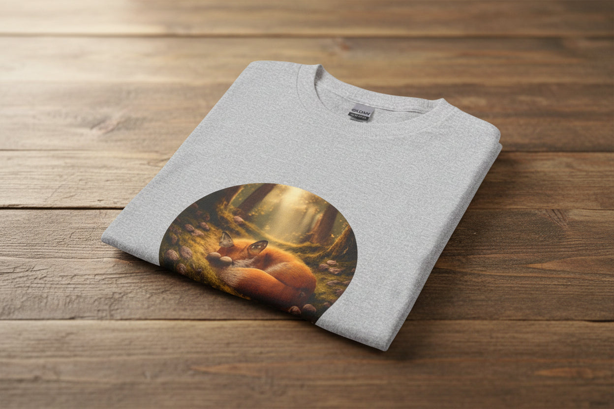 Sleeping Fox Long Sleeve T-Shirt