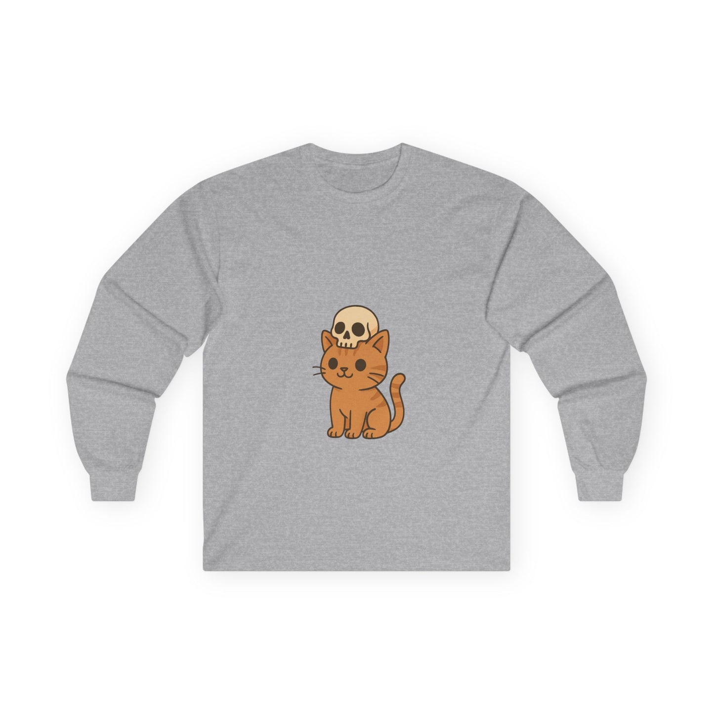Cat with Skull Long Sleeve