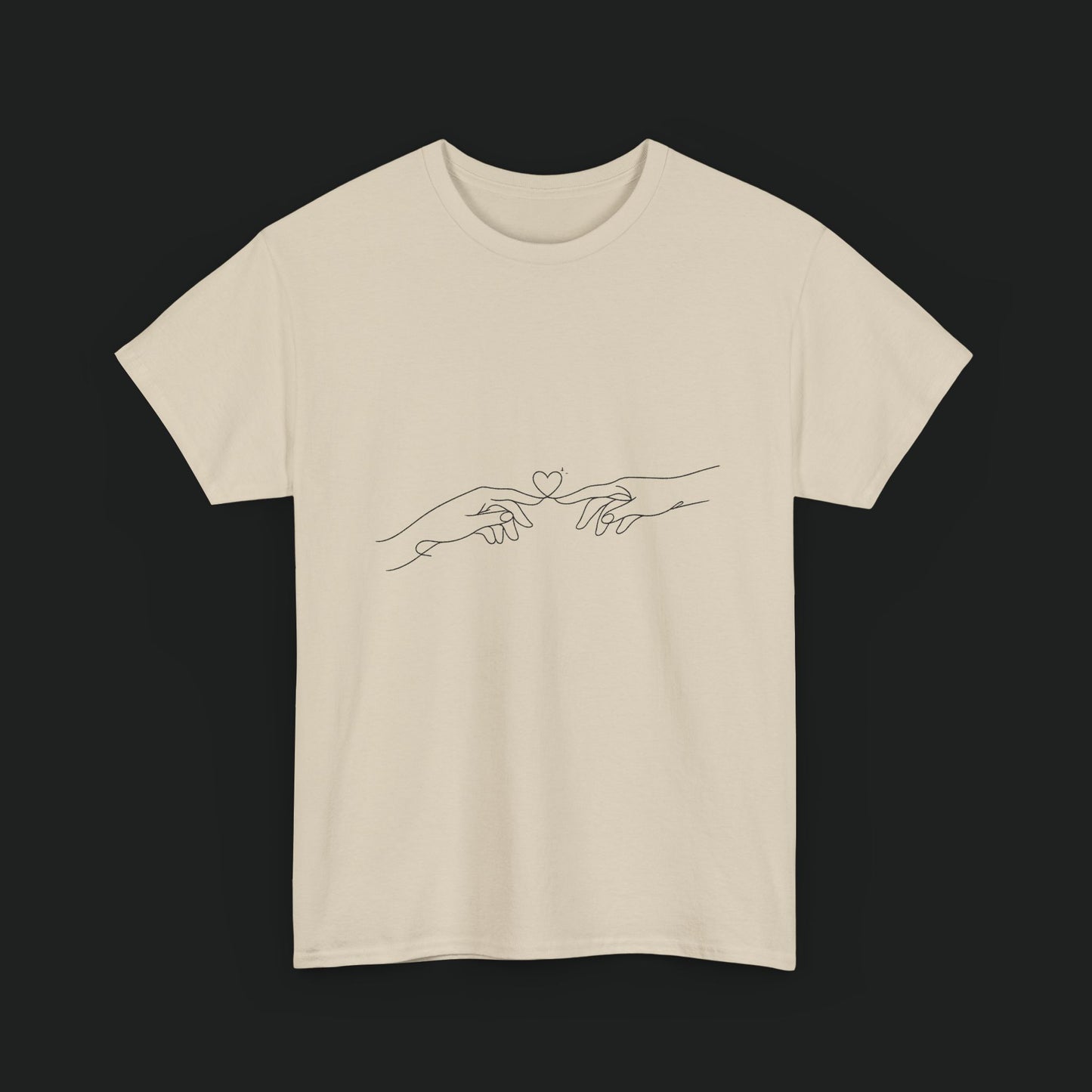 Minimalist Line Art Hands Tee