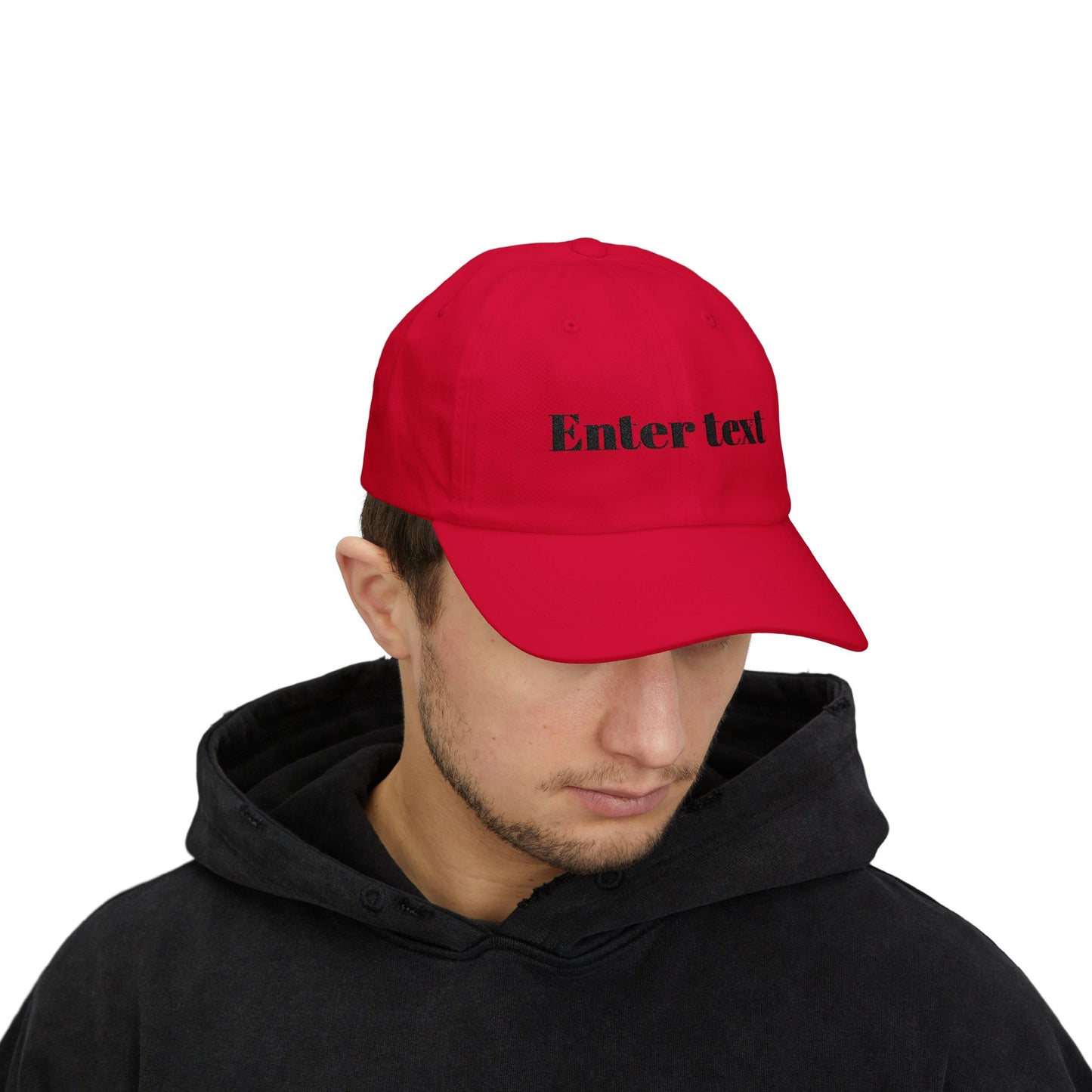 Classic Dad Cap – Customizable "Enter text" Embroidered Baseball Hat