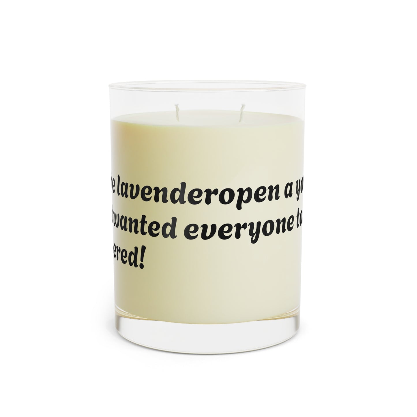 Scented Candle - Full Glass, 11oz
