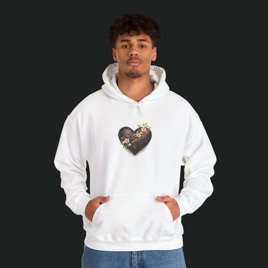 Floral Chocolate Heart Hoodie