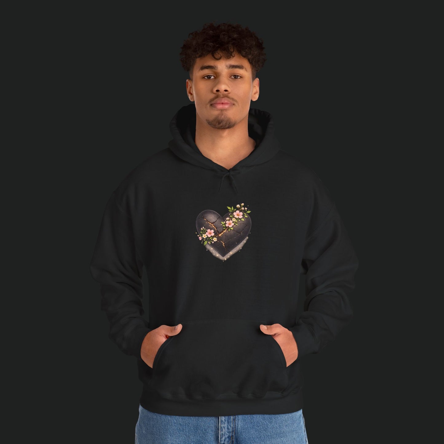 Floral Chocolate Heart Hoodie