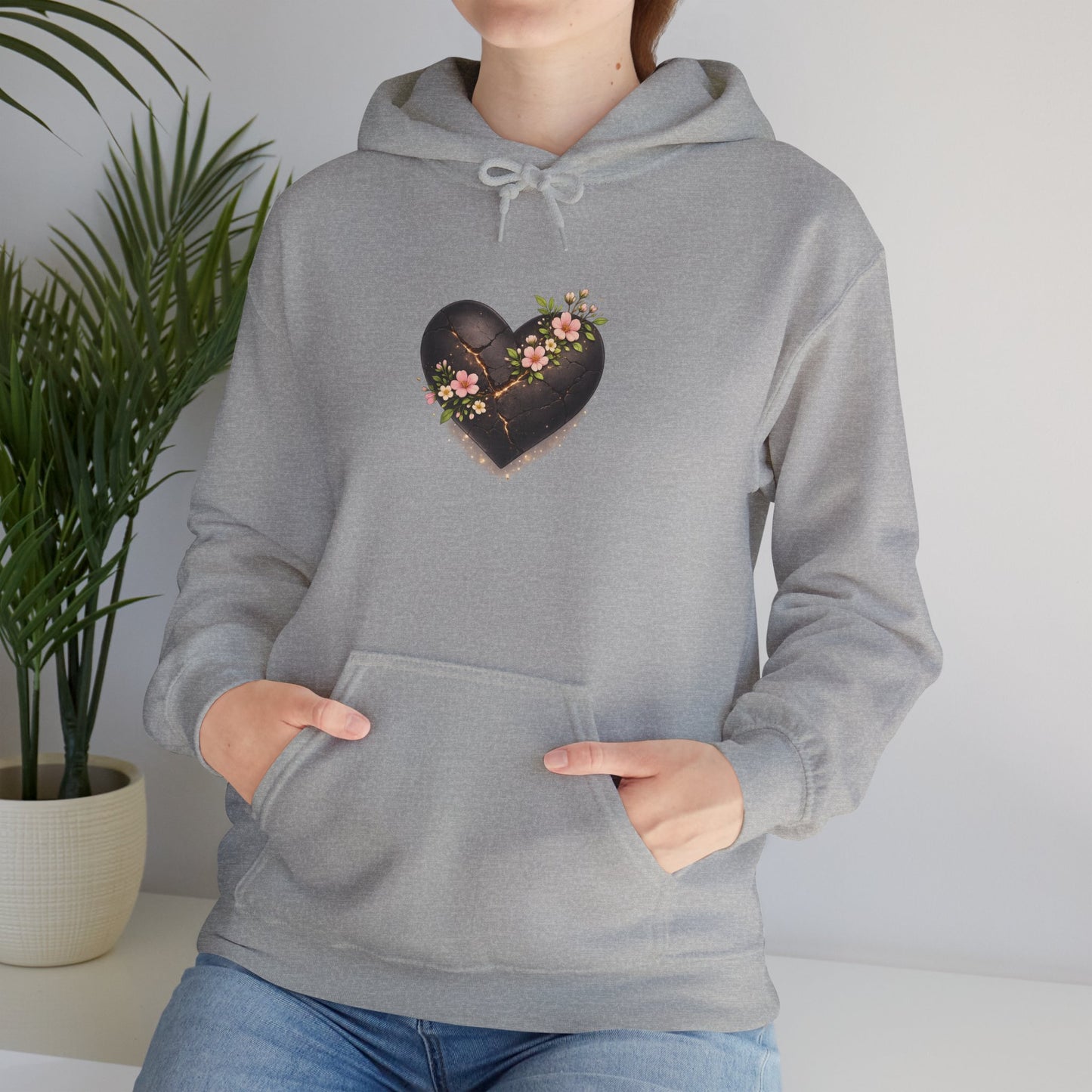 Floral Chocolate Heart Hoodie