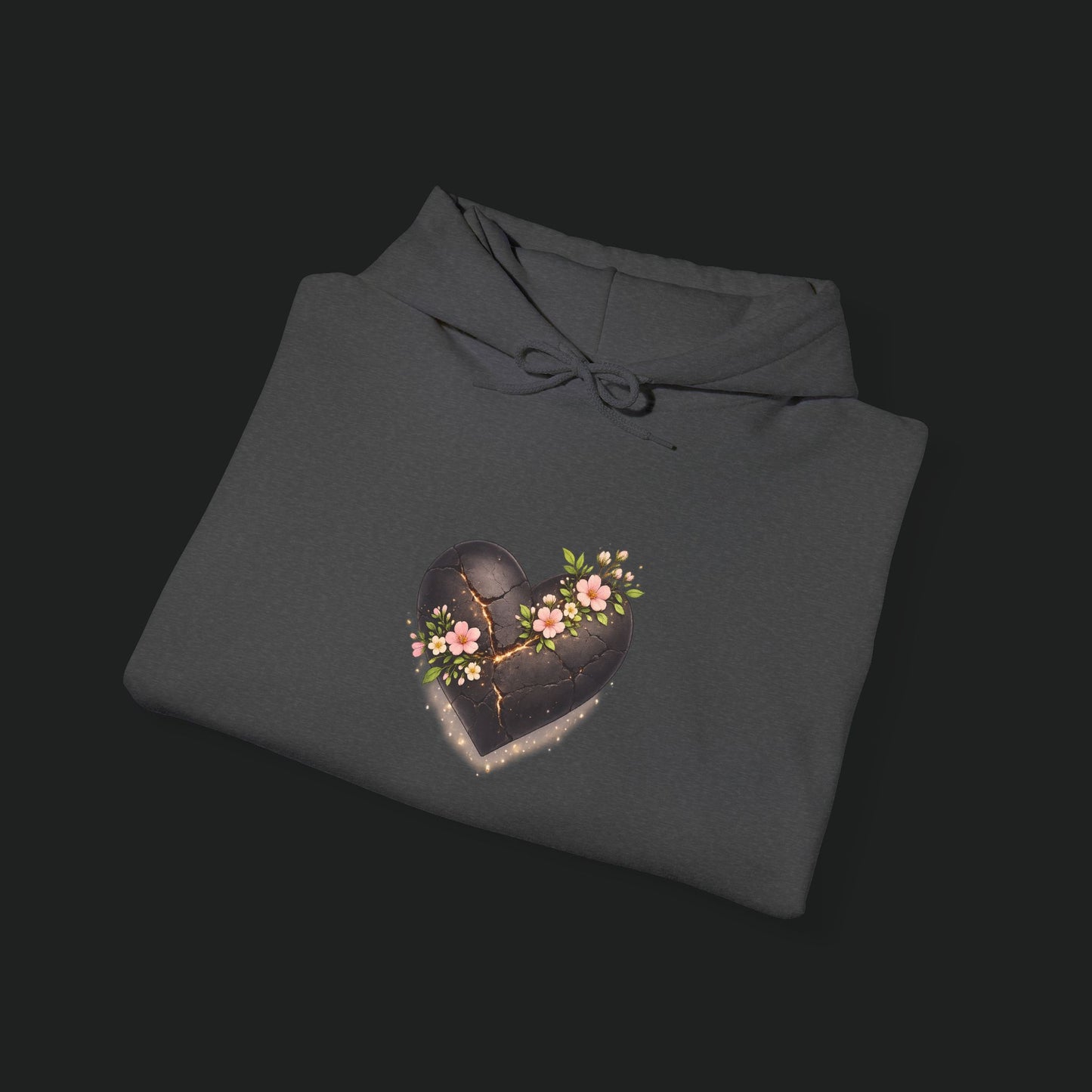 Floral Chocolate Heart Hoodie