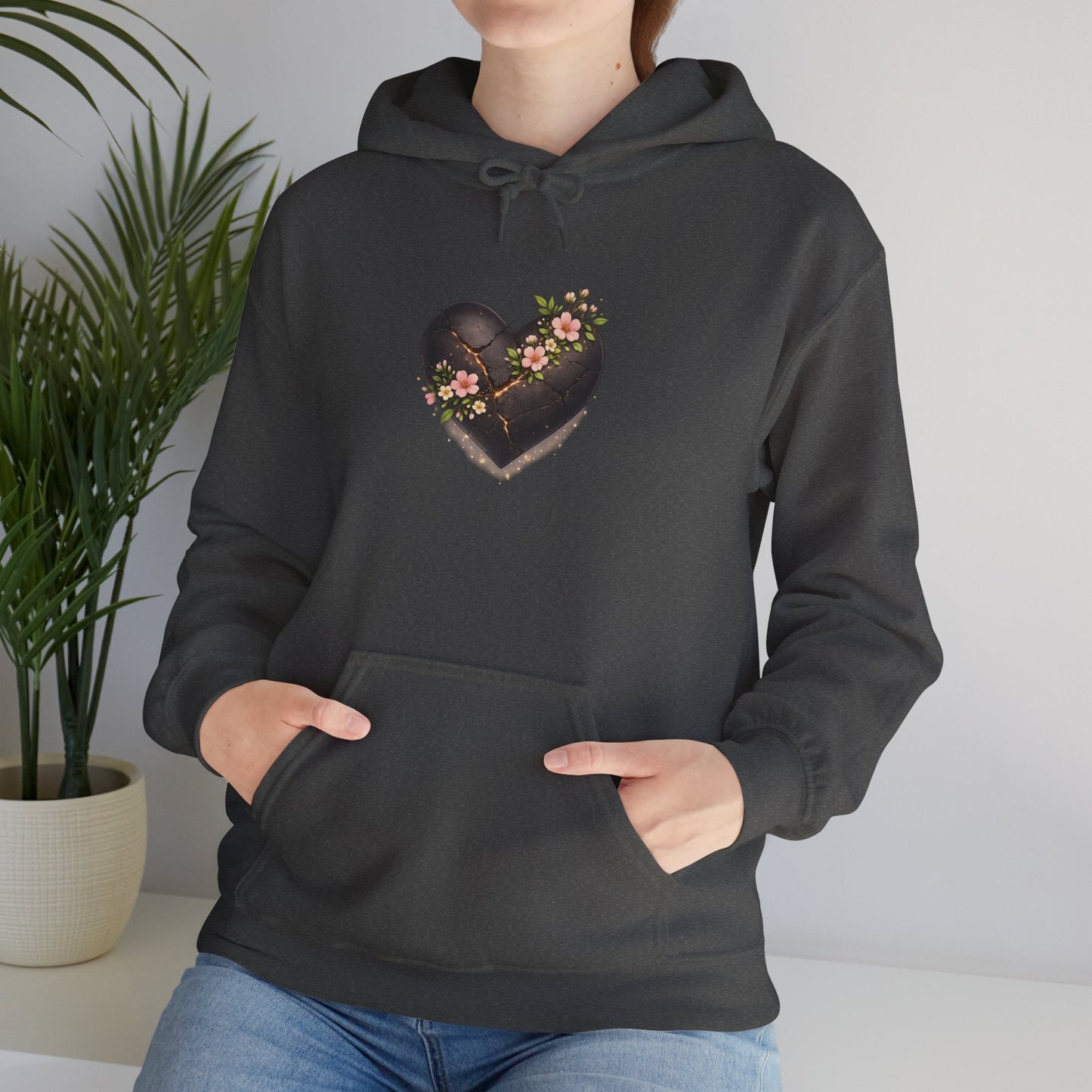 Floral Chocolate Heart Hoodie