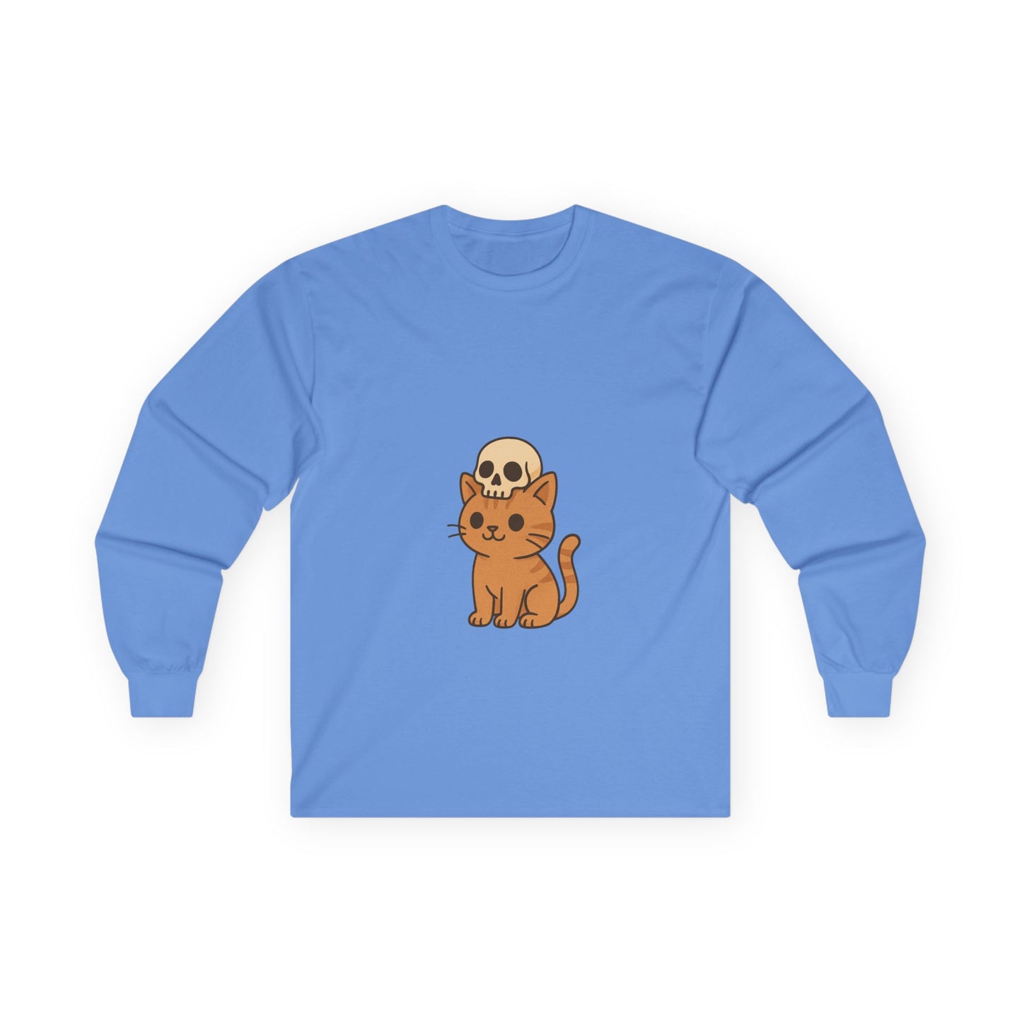 Cat with Skull Long Sleeve