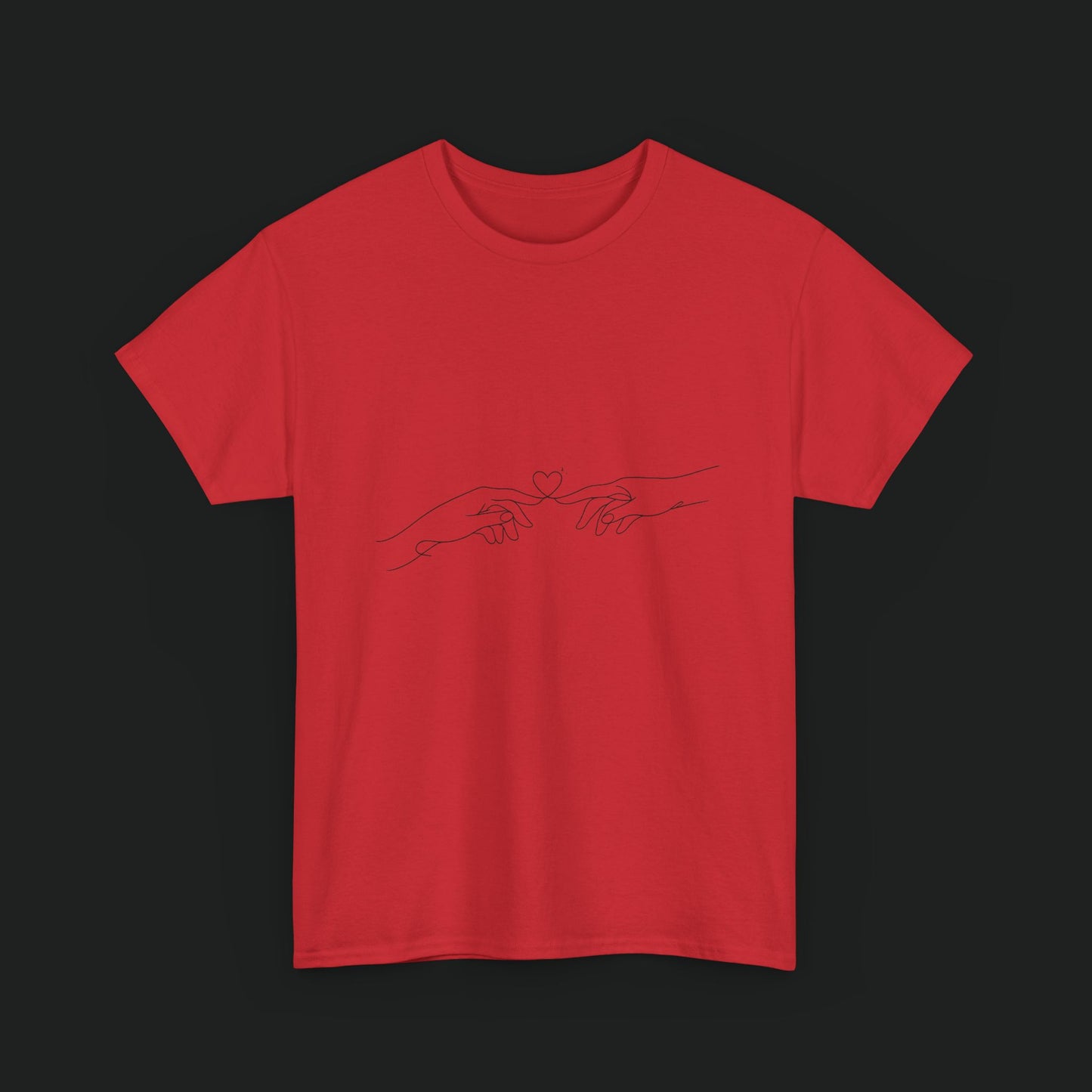 Minimalist Line Art Hands Tee