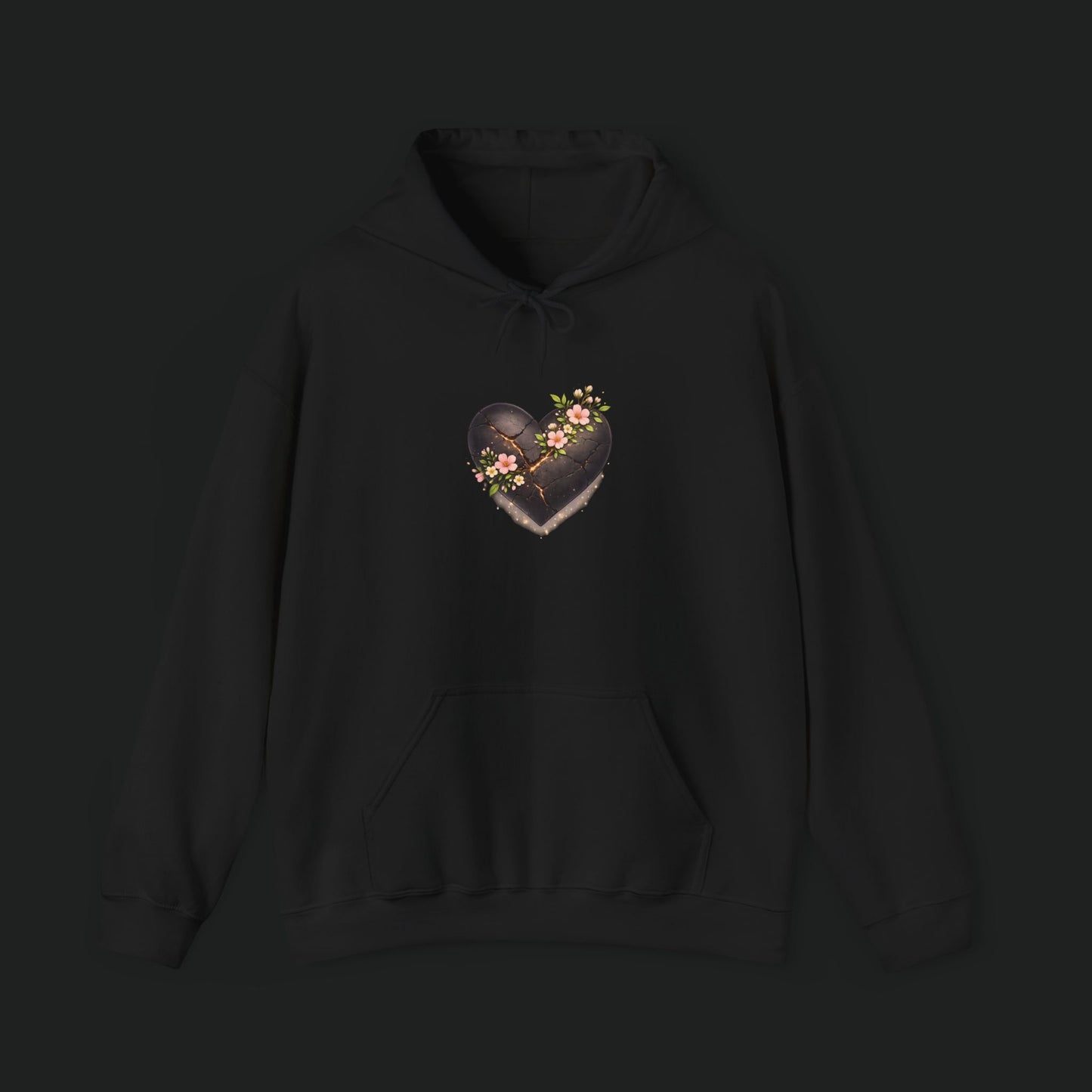 Floral Chocolate Heart Hoodie