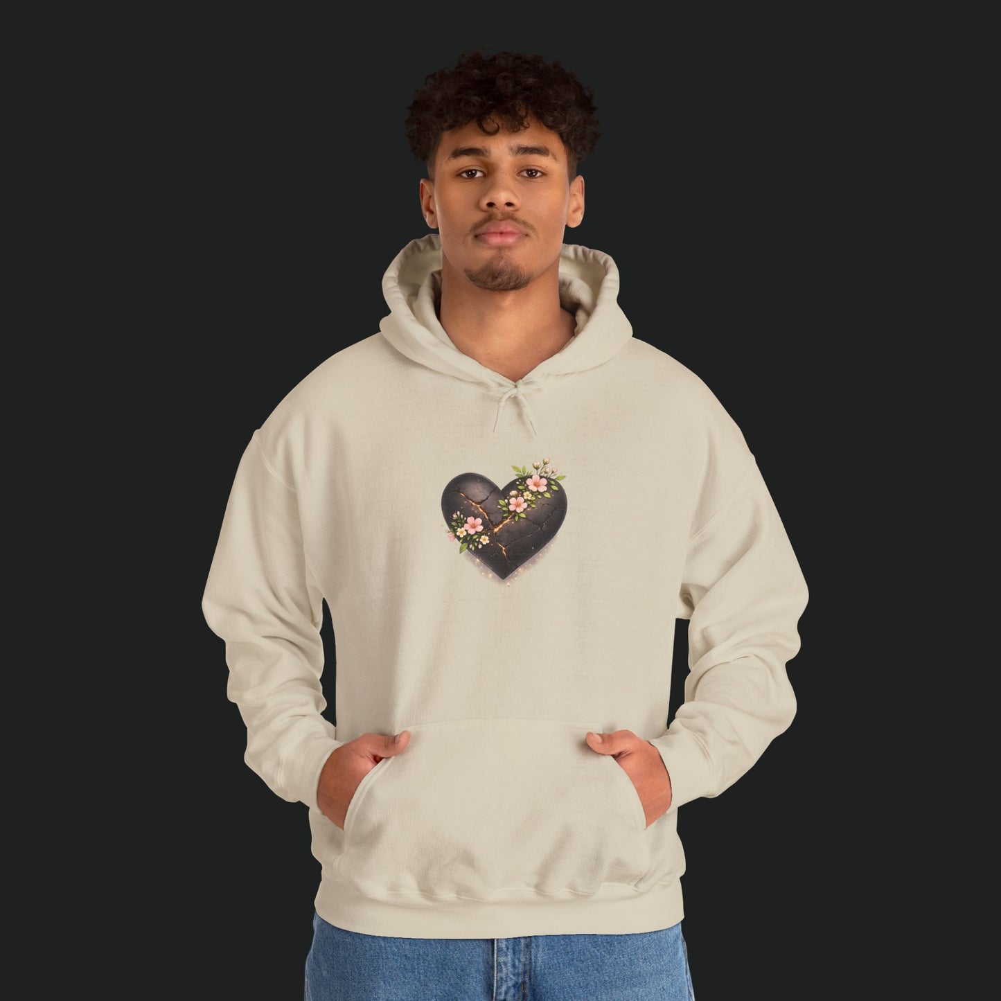 Floral Chocolate Heart Hoodie