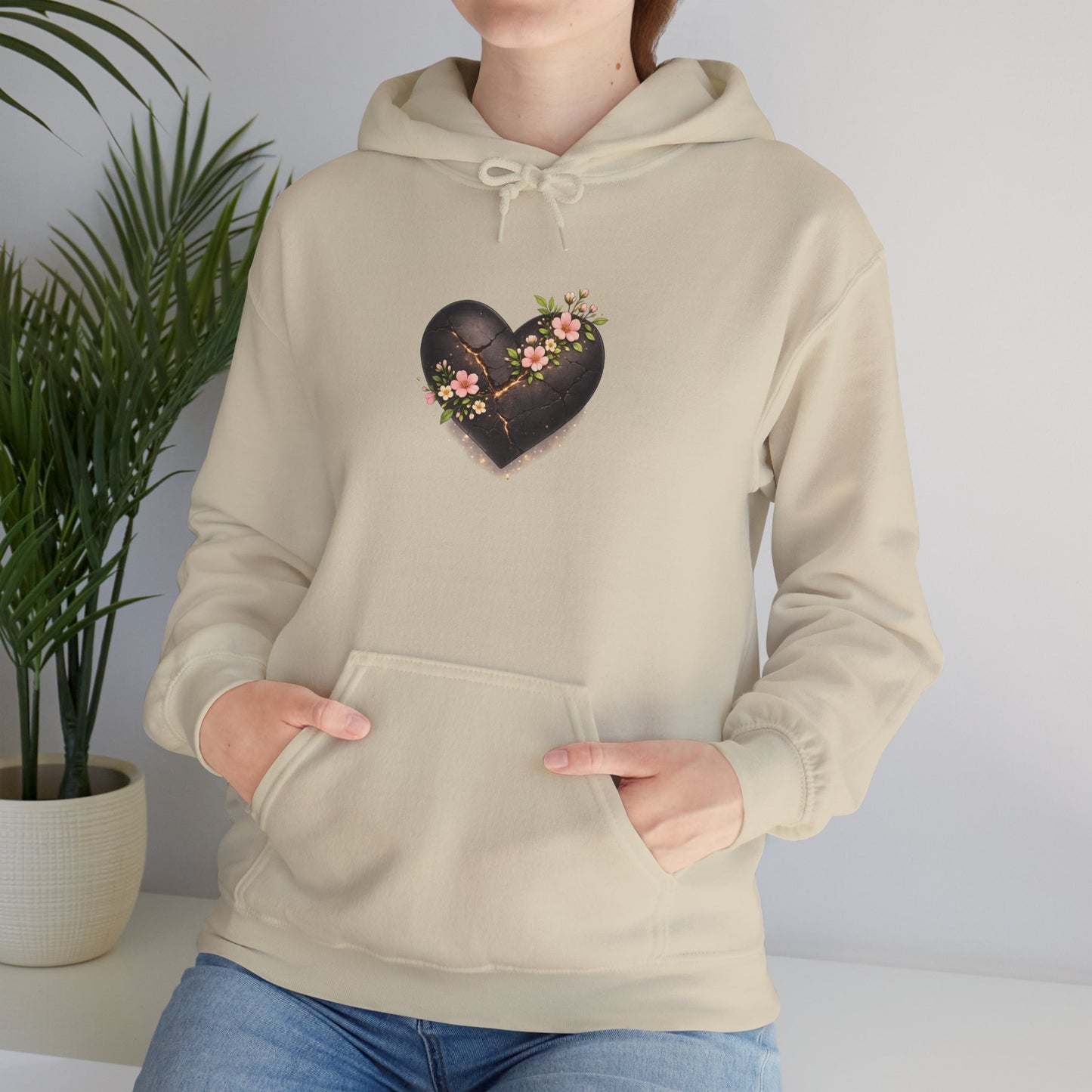 Floral Chocolate Heart Hoodie