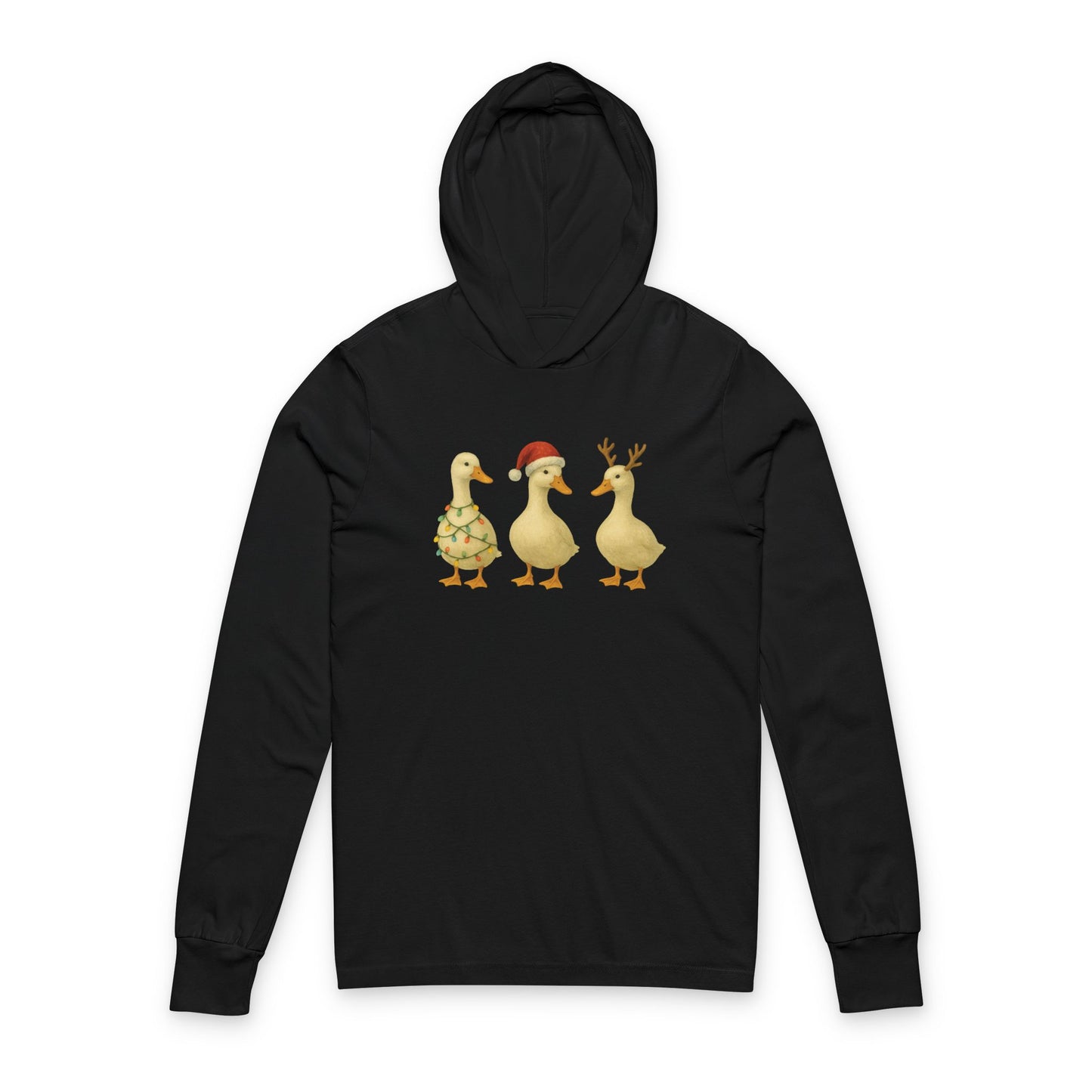 Christmas Duck Trio Hooded Tee