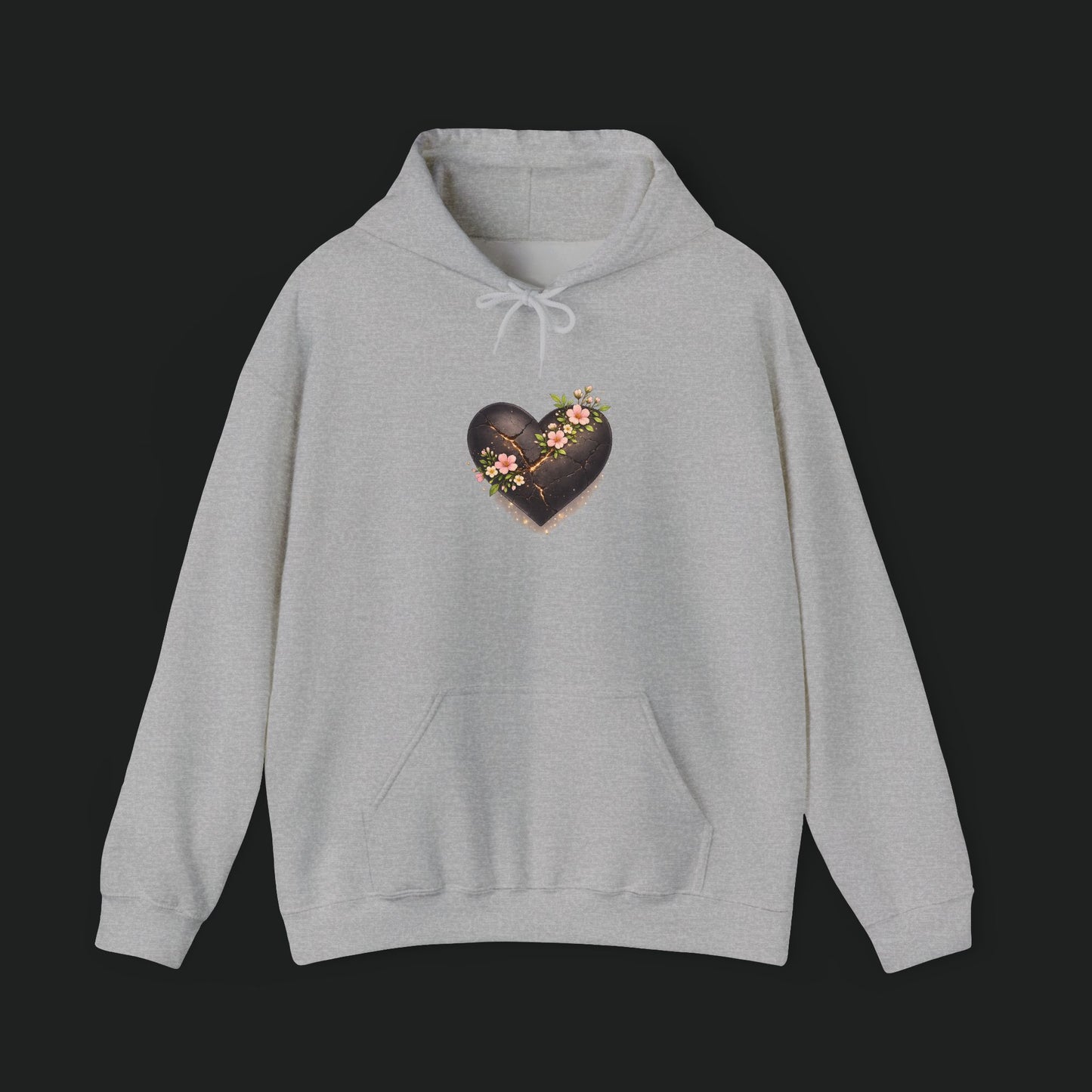Floral Chocolate Heart Hoodie