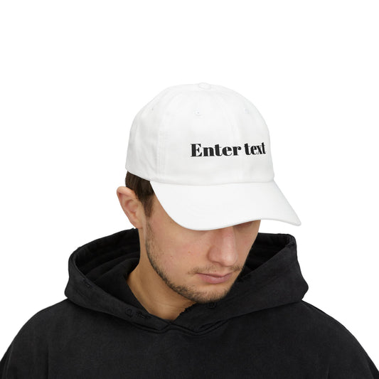 Classic Dad Cap – Customizable "Enter text" Embroidered Baseball Hat