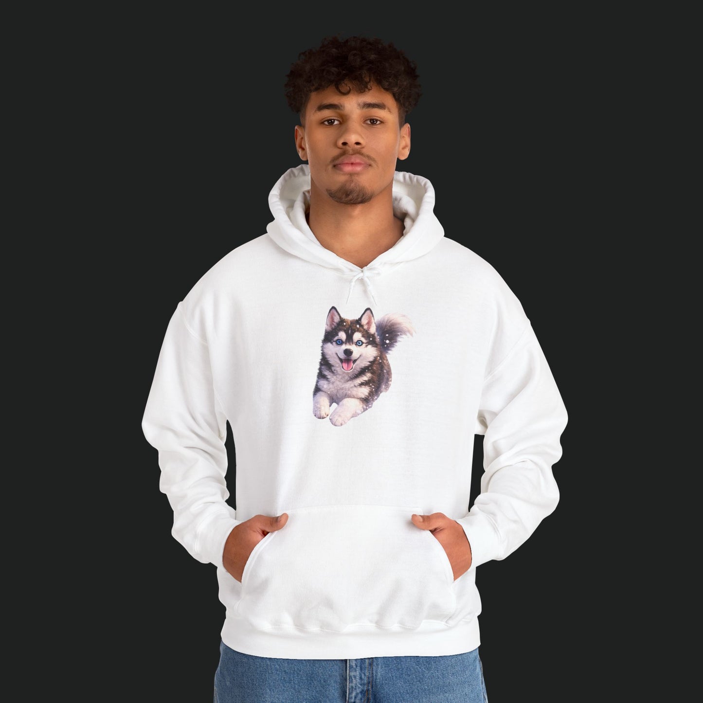 Husky Puppy Hoodie